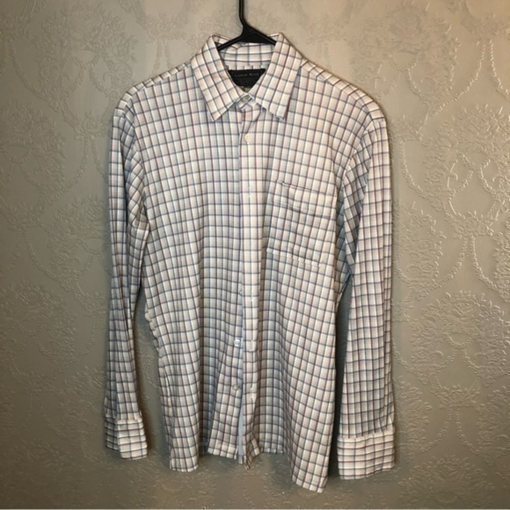 Vintage Luxor Knit M polyester button down shirt very god condition